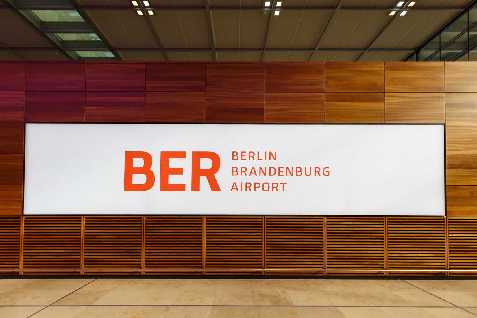 A Berlin Brandenburg Airport sign Markus Mainka