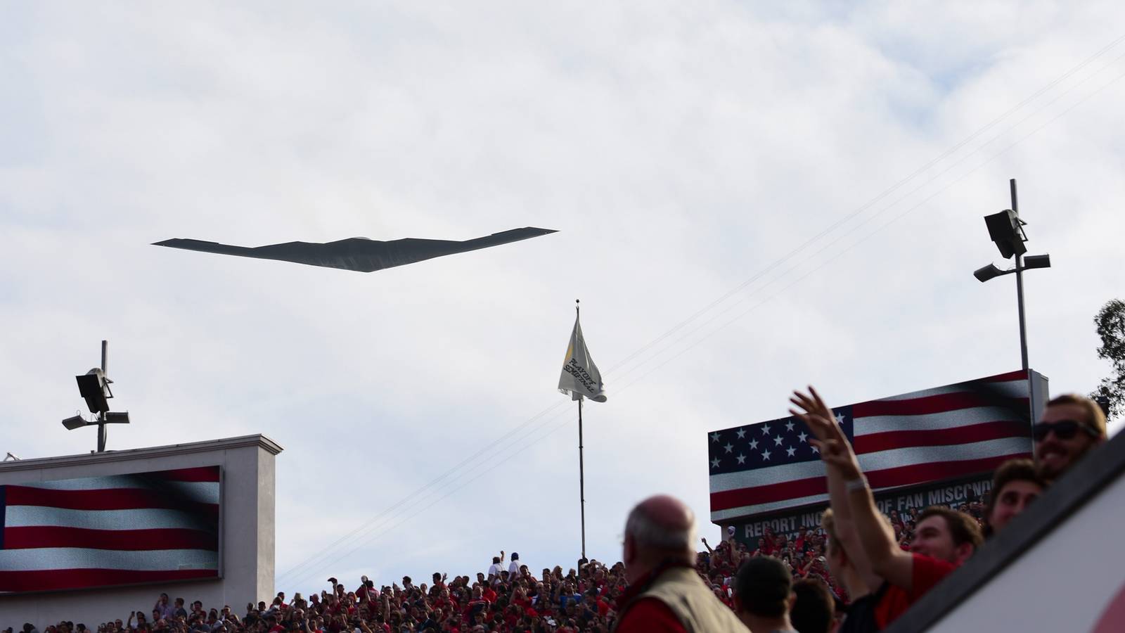 B-2 Spirit Stealth Bomber Set For Flyover Of Rose Bowl In Pasadena
