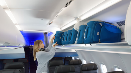 Airbus Airspace XL overhead bins