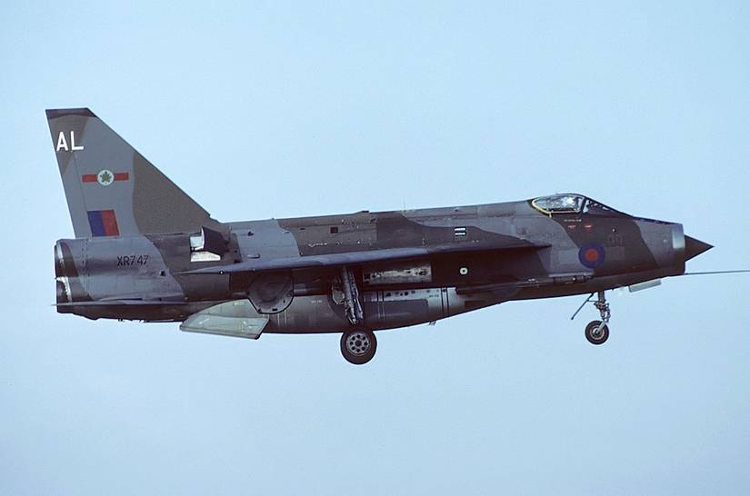 An English Electric Lightning F6 Flying In The Sky.