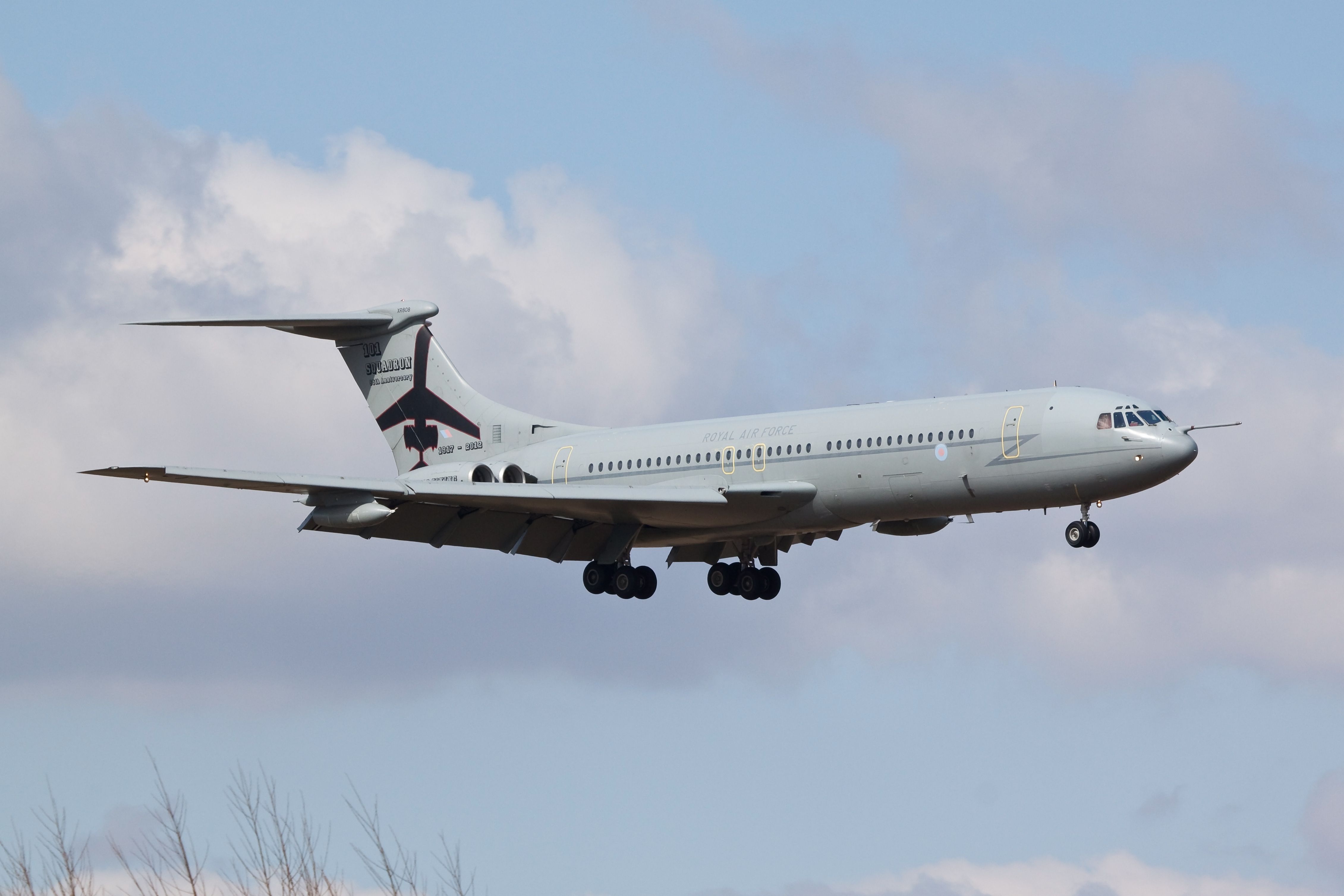 An RAF Vickers VC-10 Flying In The Sky. 