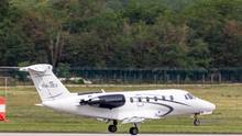 A Cessna Citation About To Land.
