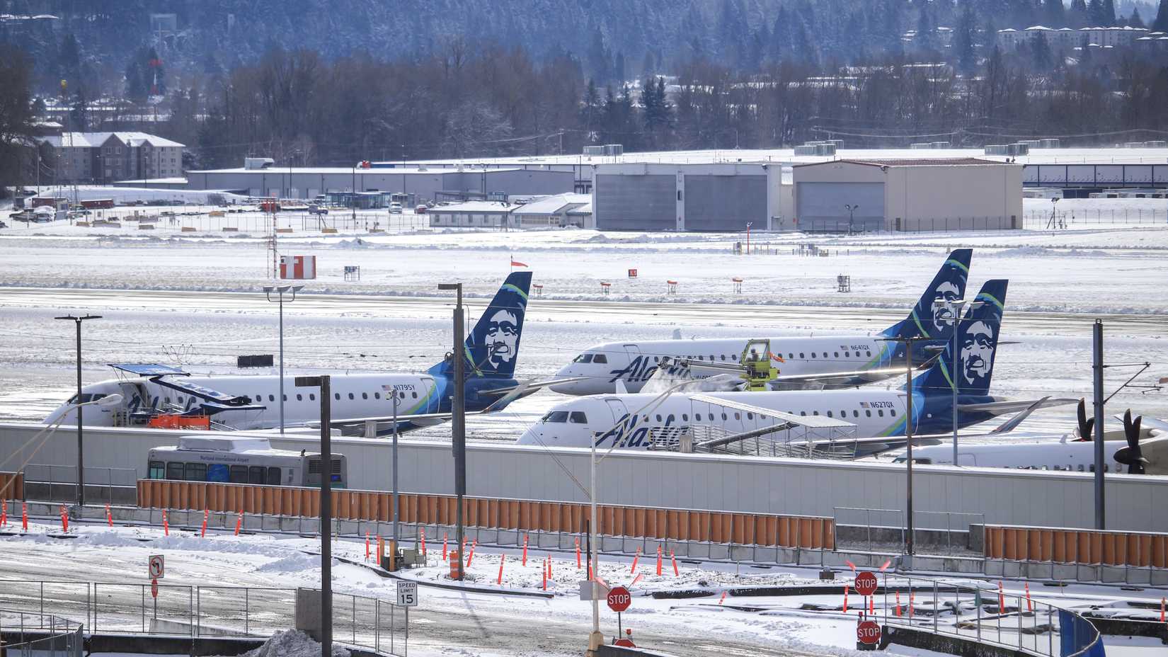 Horizon Air aircraft at Portland International Airport