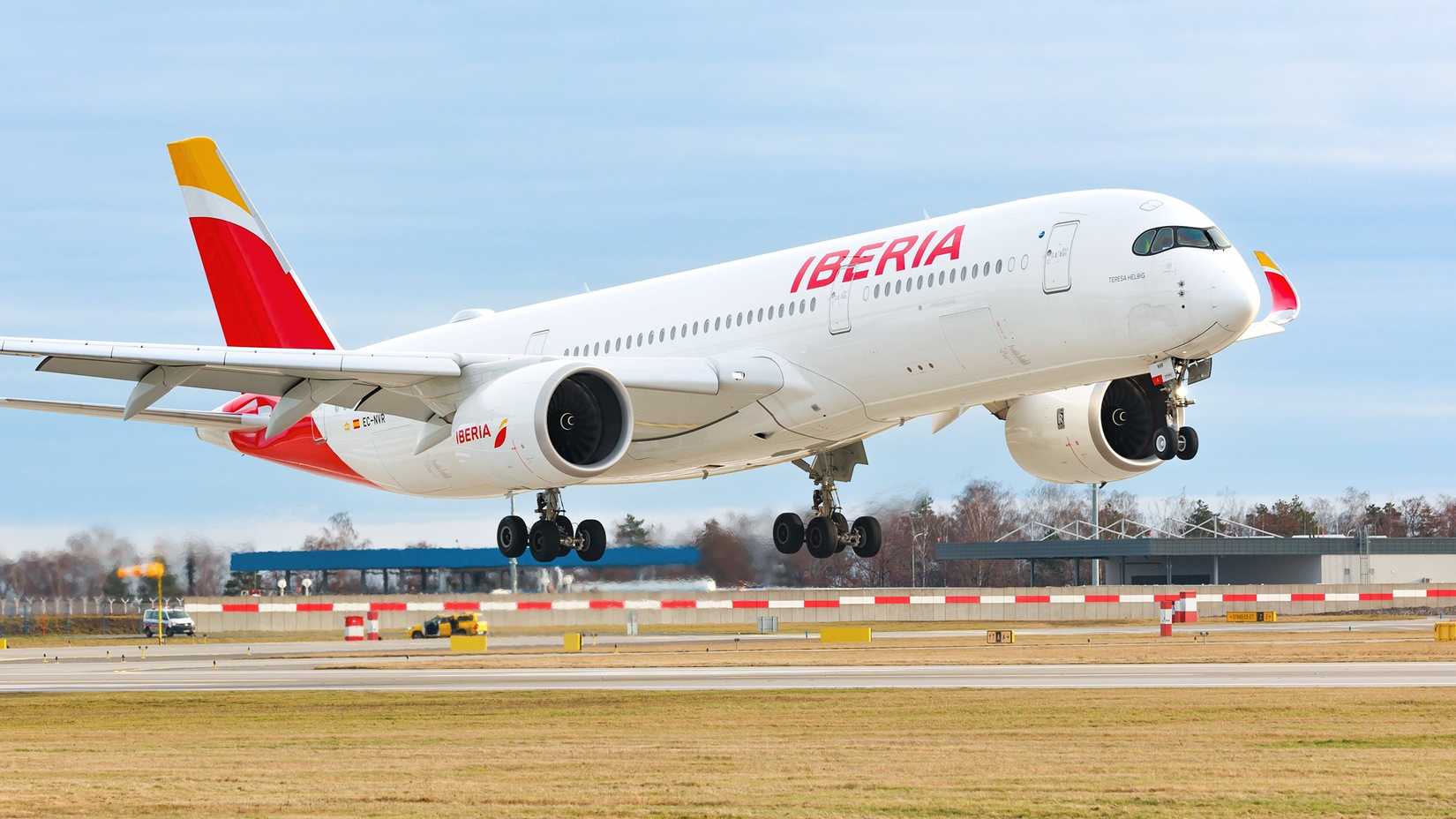 Iberia Airbus A350-900 departing