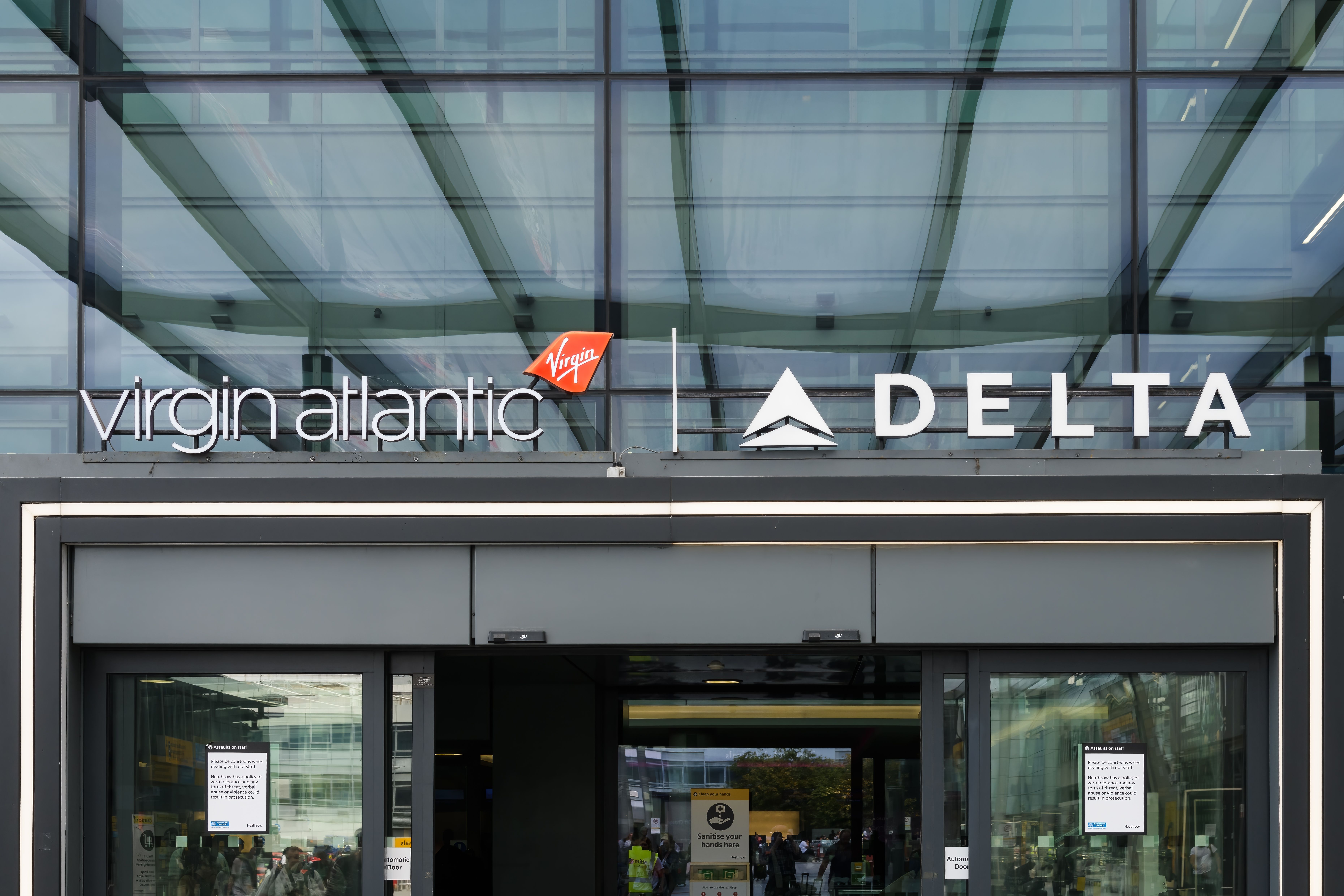 Delta Air Lines and Virgin Atlantic have joint facilities at London Heathrow Airport