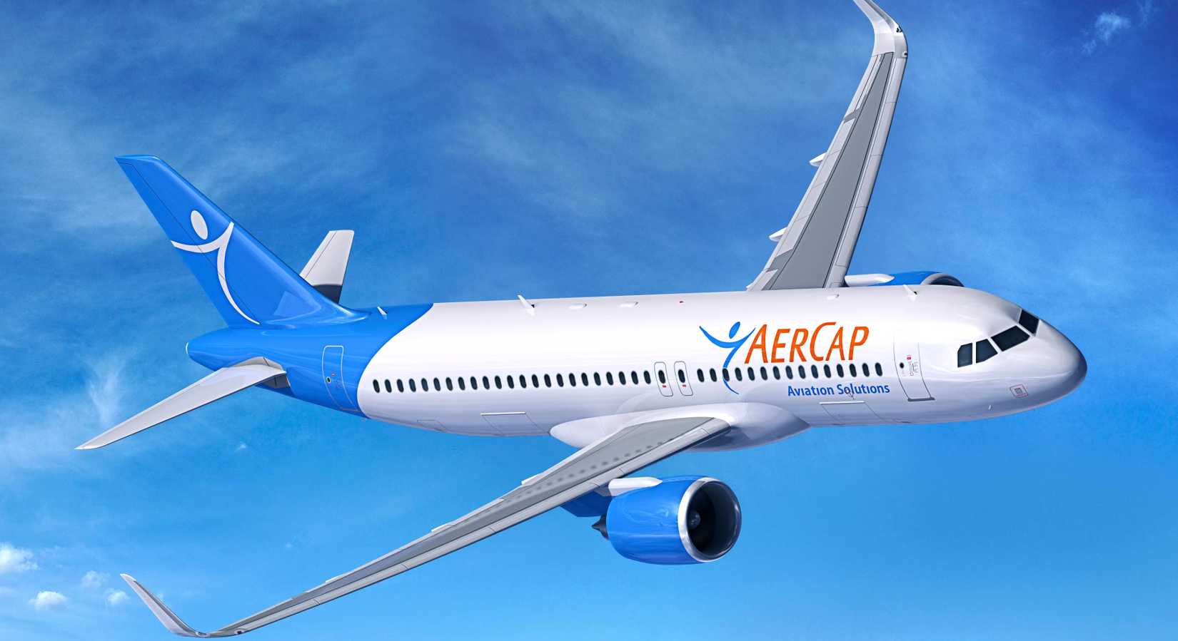 Aercap A320 flying