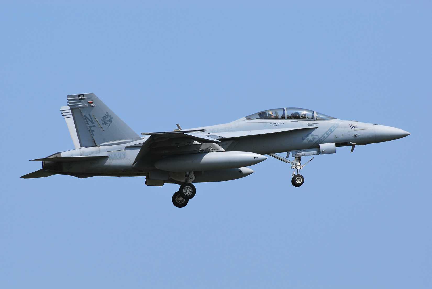 Boeing F:A-18E:F Super Hornet landing in Japan 