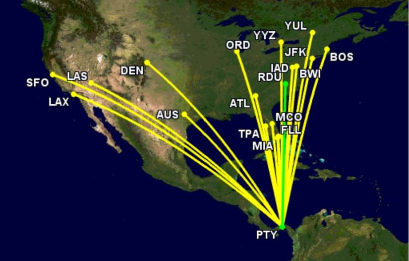 18 Destinations: Copa Airlines Has A Record US & Canadian Route Network
