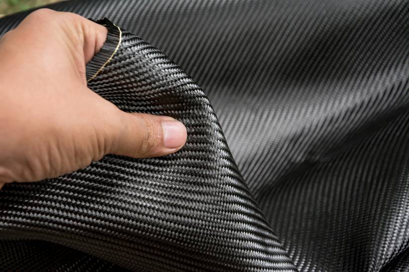 Roll of carbon fiber composite raw material