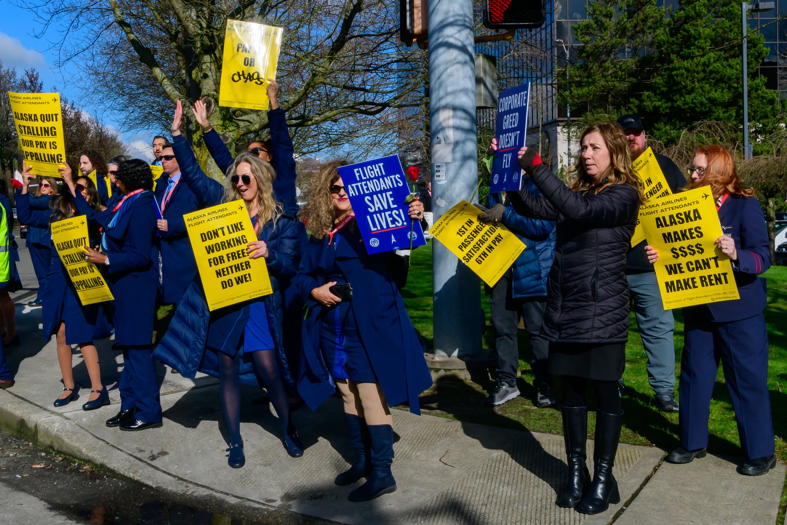 In Photo: The Flight Attendant Picket At US Airports