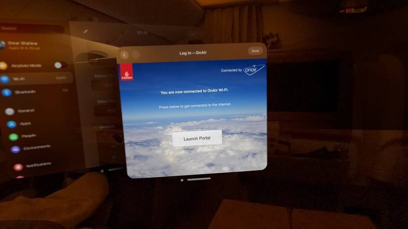 Microsoft VP Puts Apple Vision Pro To The Test In Emirates Business Class
