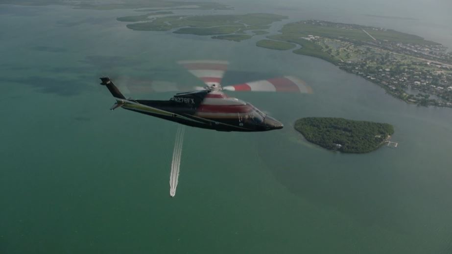 Flexjet Sikorsky S-76 Helicopter Attends The Palm Beach
