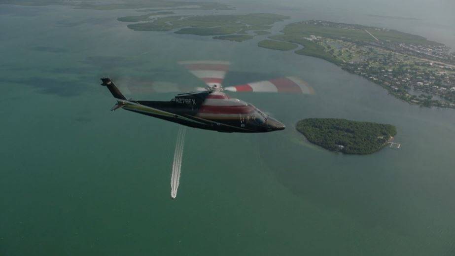 Flexjet Sikorsky S-76 Helicopter Attends The Palm Beach International Boat Show
