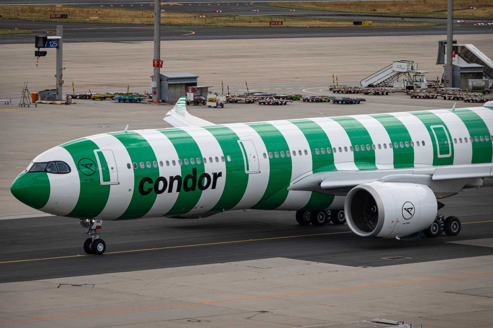 Condor Airbus A330neo at Frankfurt Airport FRA shutterstock_2332254379