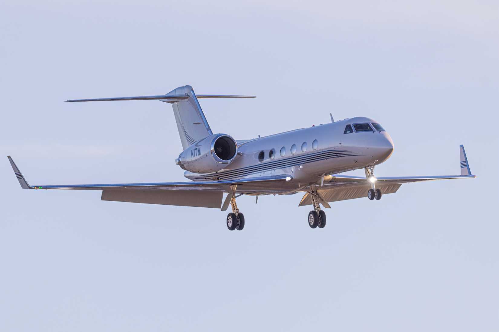 A Gulfstream G-IV Approaching The Runway