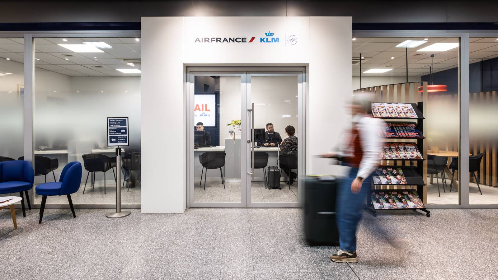 Air France and KLM Open Refurbished Air&Rail Lounge In Brussels