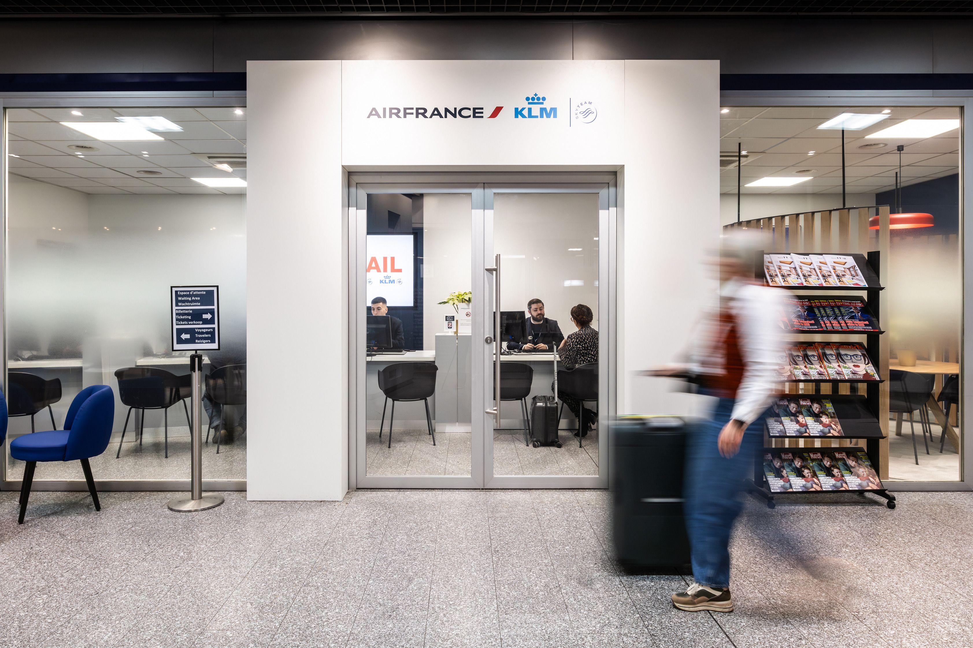 Air France and KLM Open Refurbished Air&Rail Lounge In Brussels