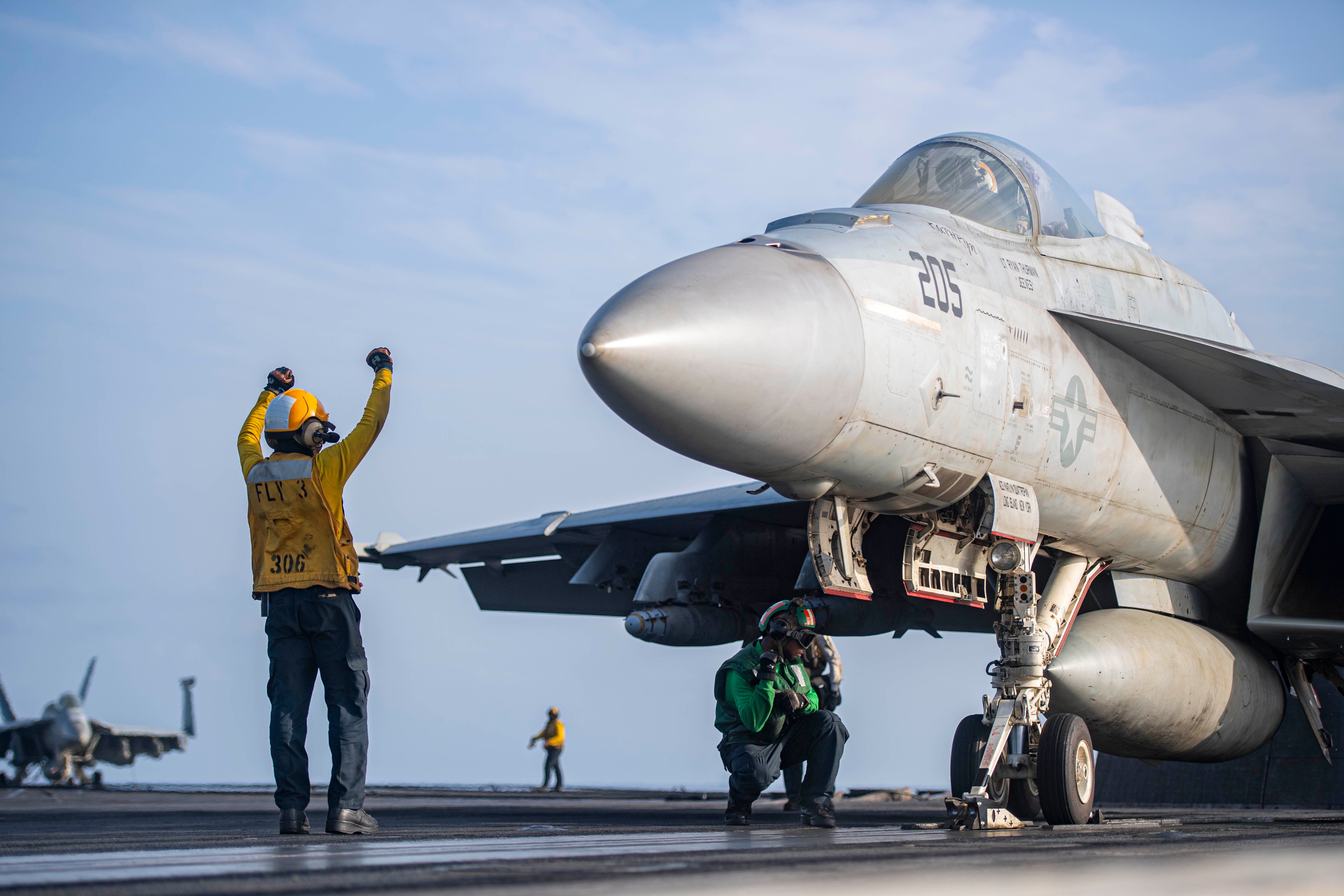 USS 'Ike' Female F/A-18F Naval Aviator Makes 1st US Air-To-Air