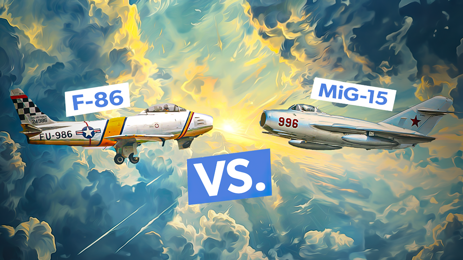 Earliest Jet Dogfights: MiG-15 vs F-86 During The Korean War