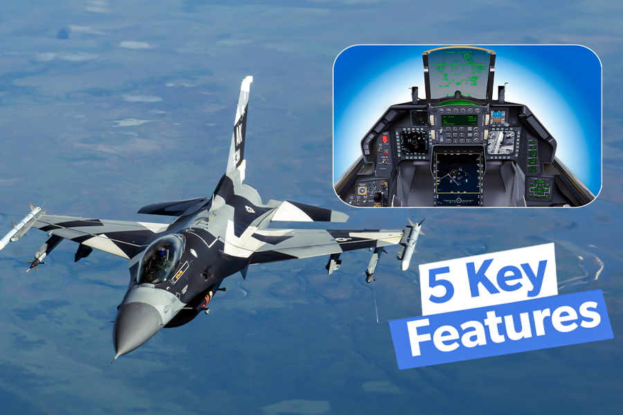 5 Key Features Of The F-16 Fighting Falcon Cockpit