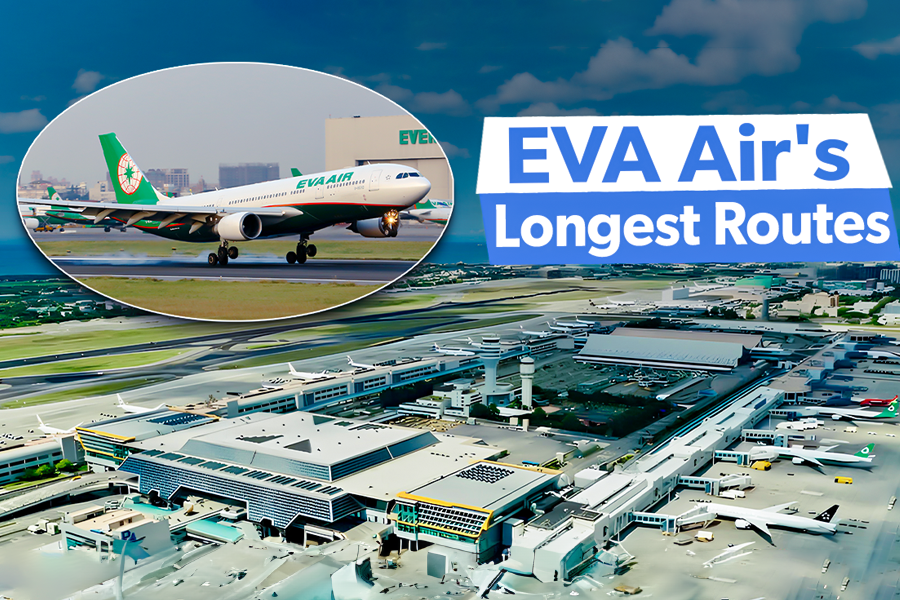 Taiwan Taoyuan International Airport: The Facility's Top 5 EVA Air Routes By Length