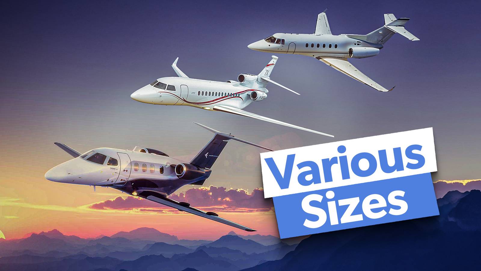 Various Sizes A Look At The Different Types Of Private Jets