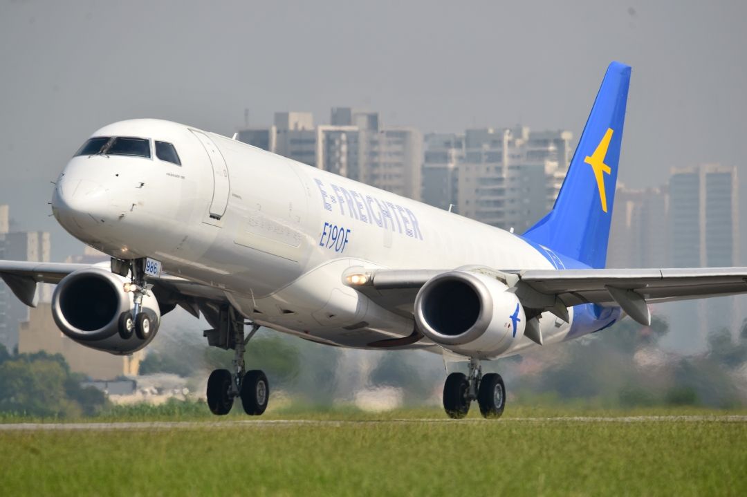 Embraer E190F Conversion Conducts Maiden Flight