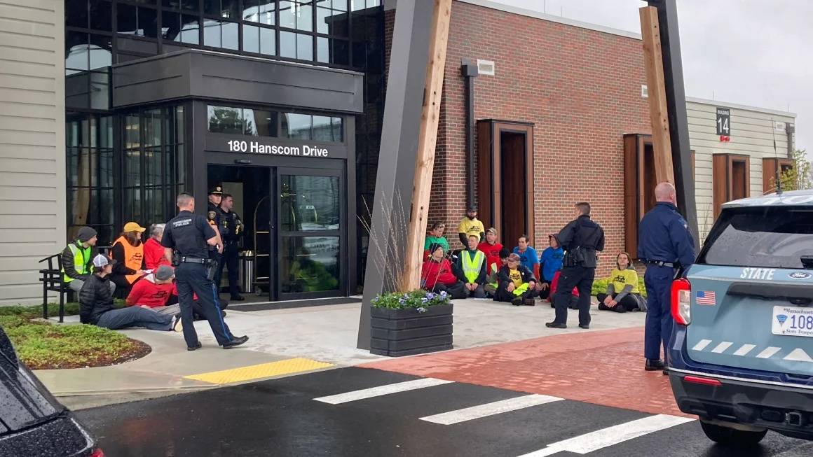 20 Extinction Rebellion Protesters Arrested At Lawrence G. Hanscom Field In Massachusets