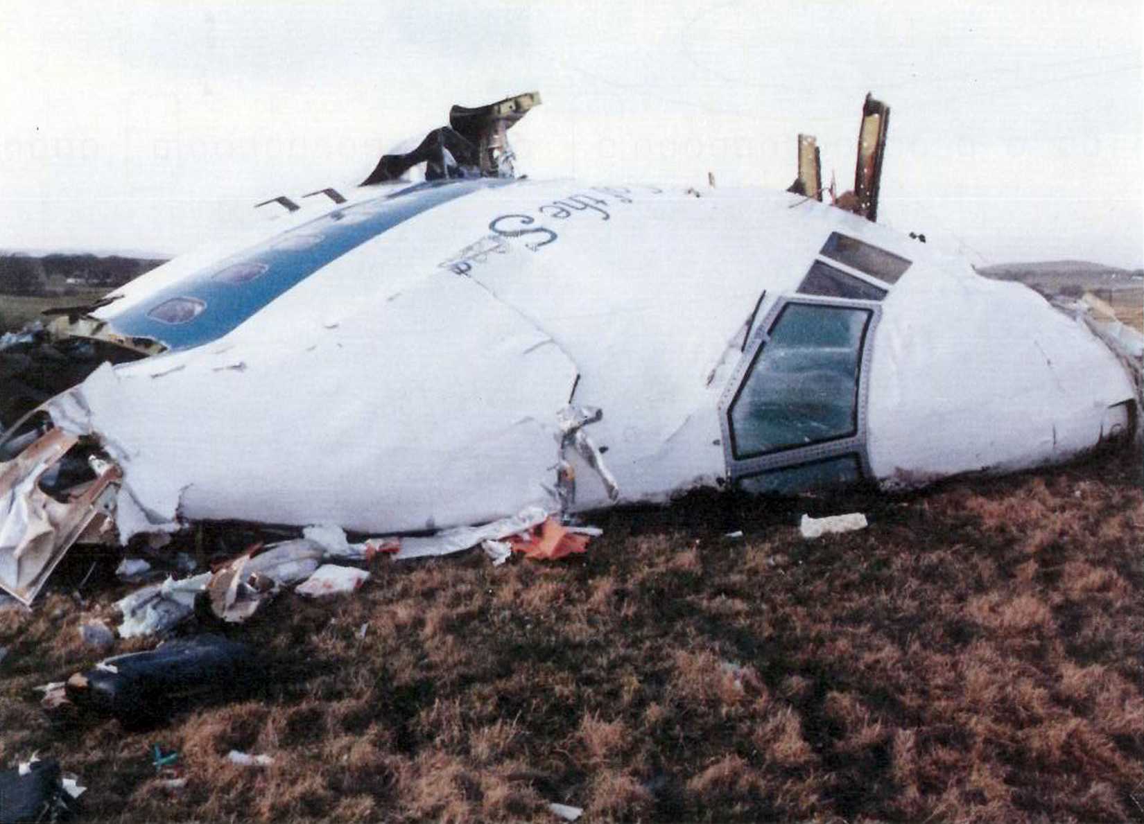 Wreckage from Pan Am Flight 103.