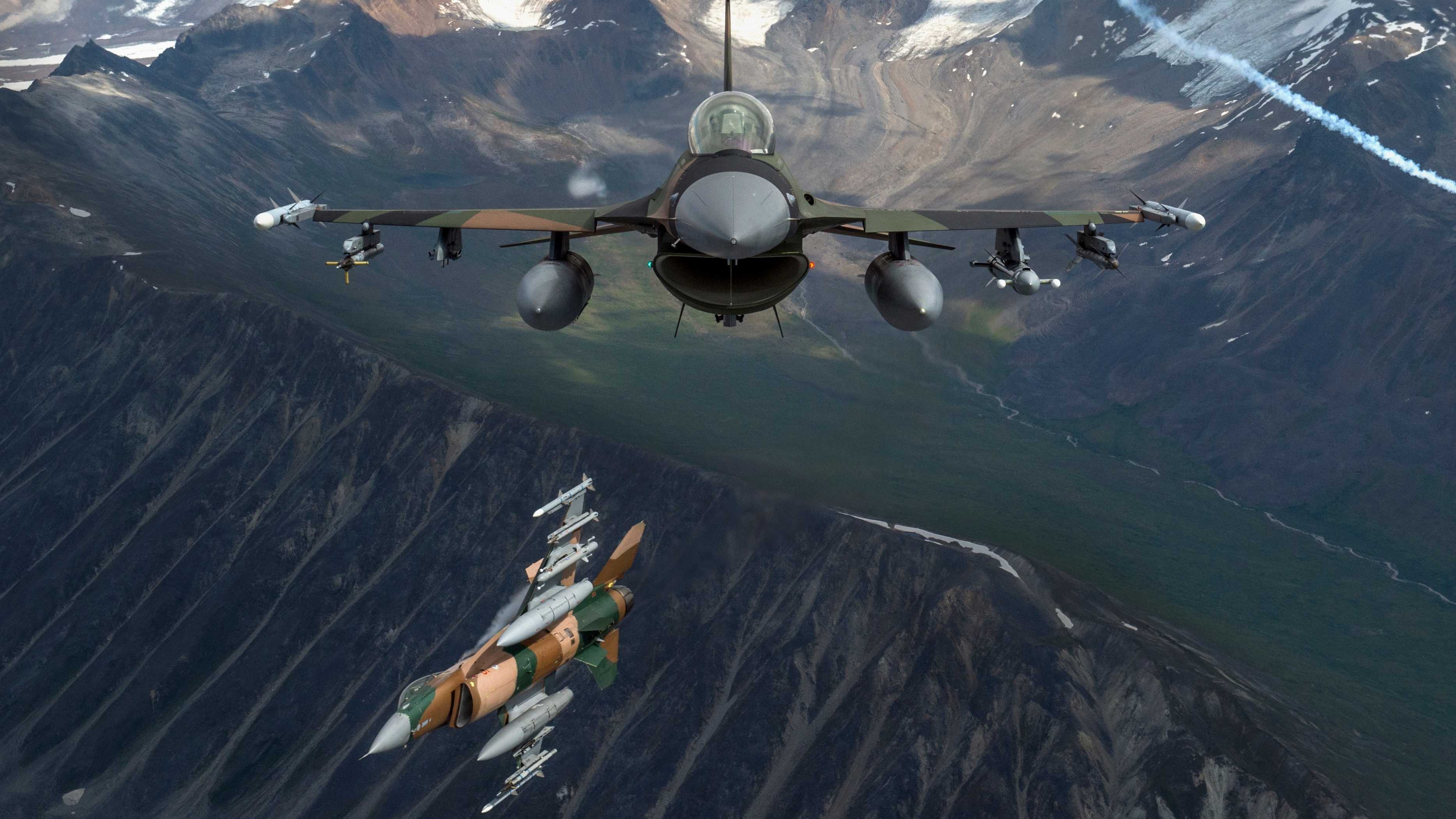 Have Glass Inside The F-16 Cockpit's Golden Bubble Canopy