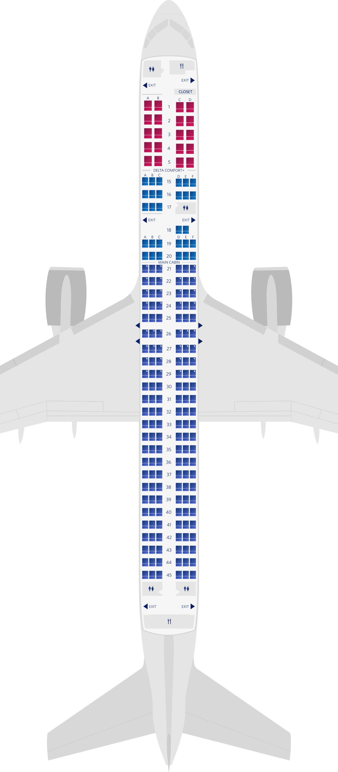 A Brief Guide to Delta Air Lines' Various Boeing 757 Seating Configurations