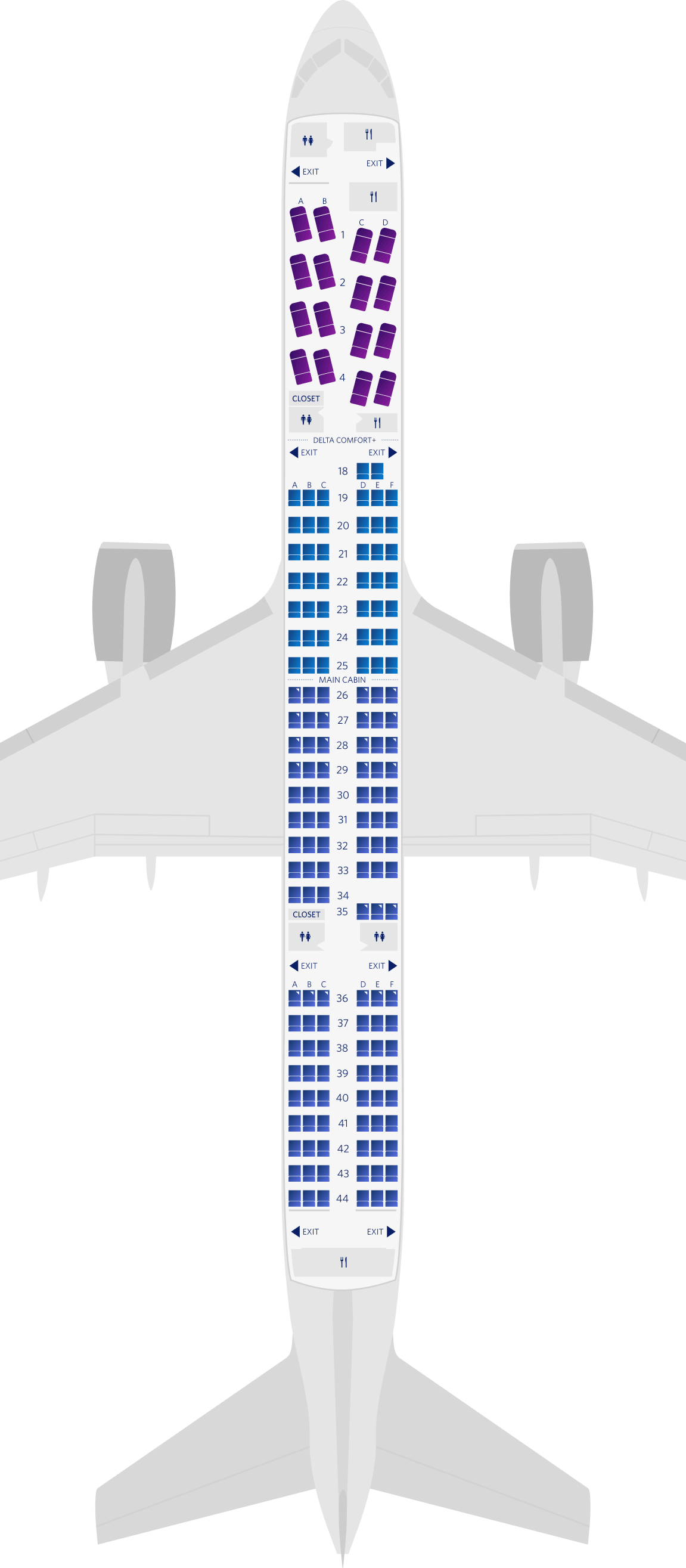 A Brief Guide to Delta Air Lines' Various Boeing 757 Seating Configurations