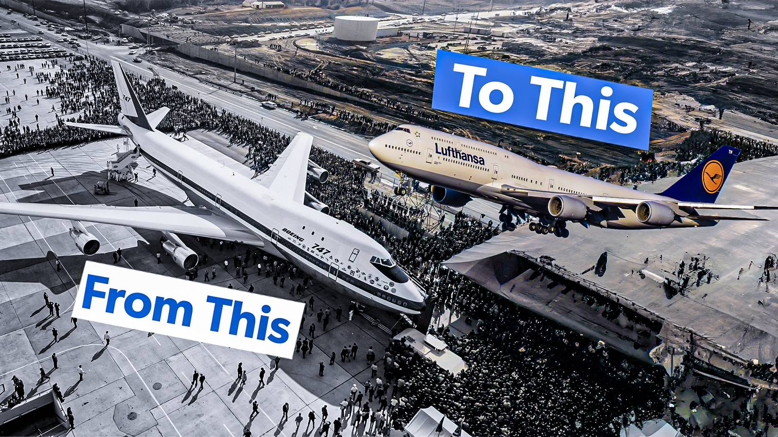 How Much Bigger Has The Boeing 747 Got Over The Years?