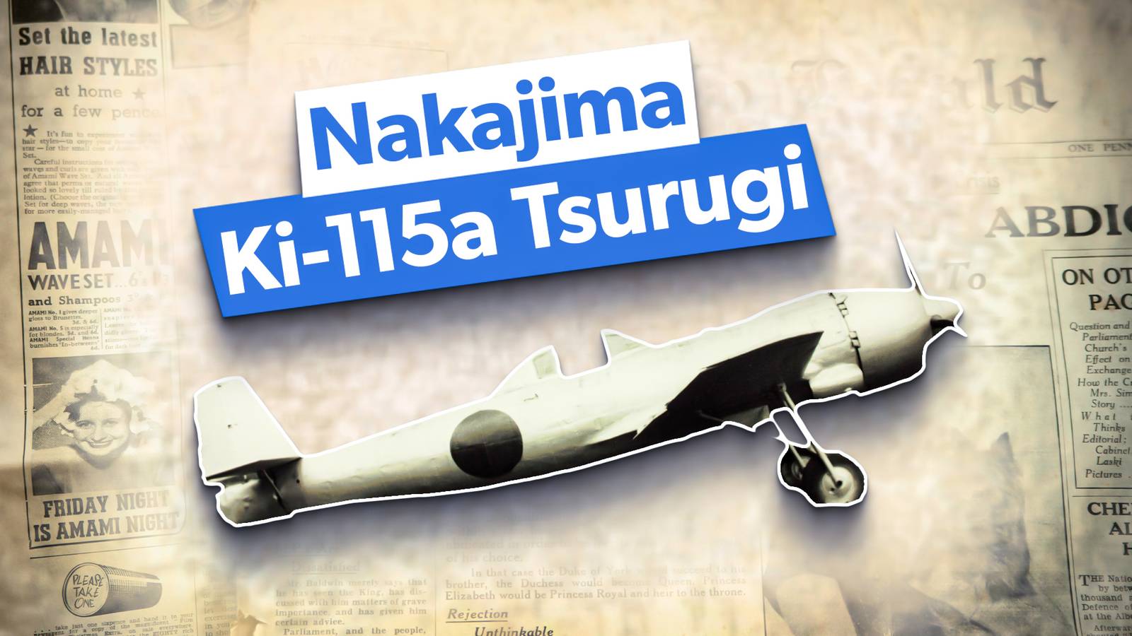 Nakajima Ki-115a Tsurugi: What You Need To Know About Japan's WW2 Special-Built Kamikaze Plane