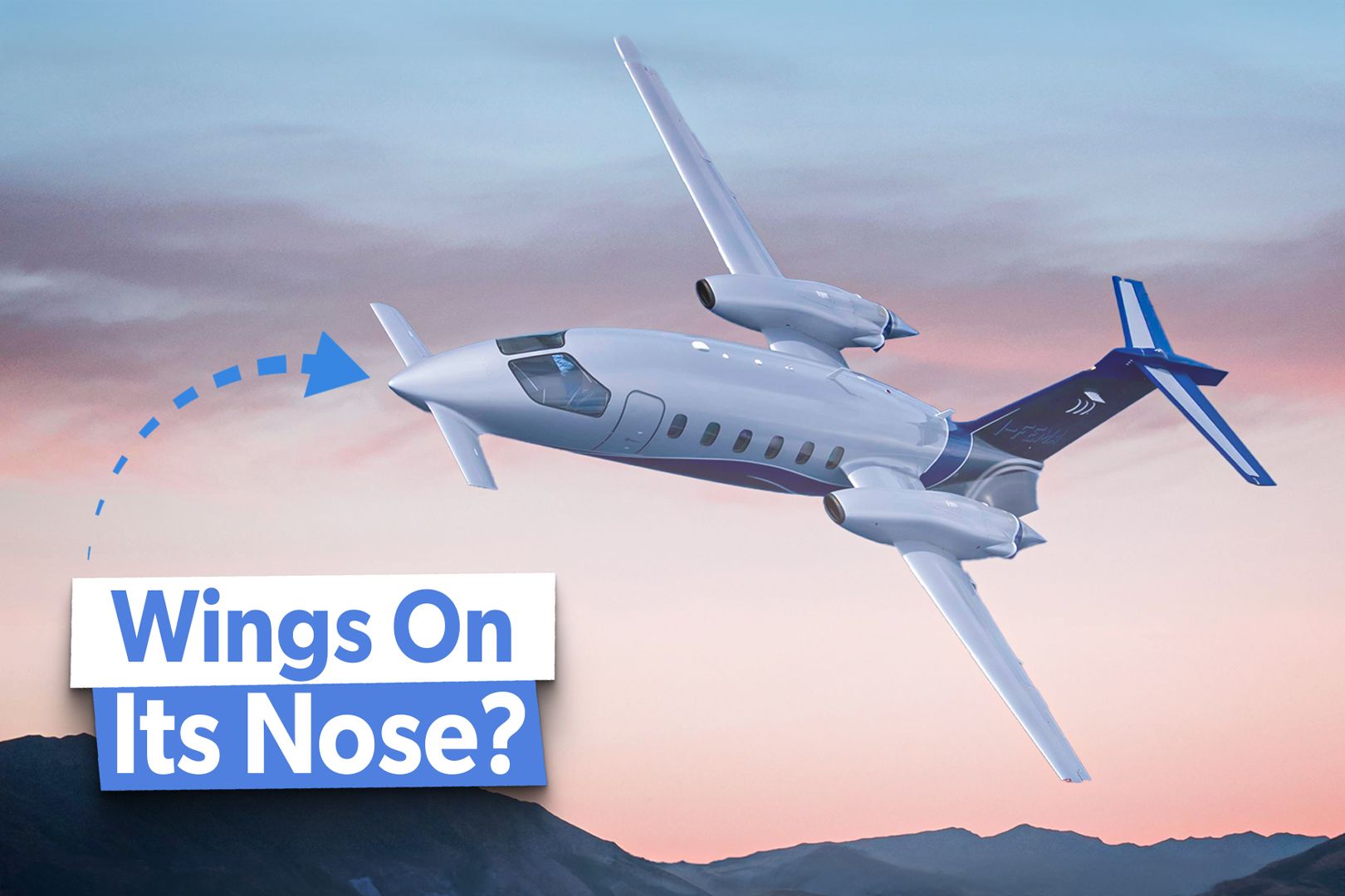 Why Does The Piaggio P.180 Avanti Have Wings On Its Nose?