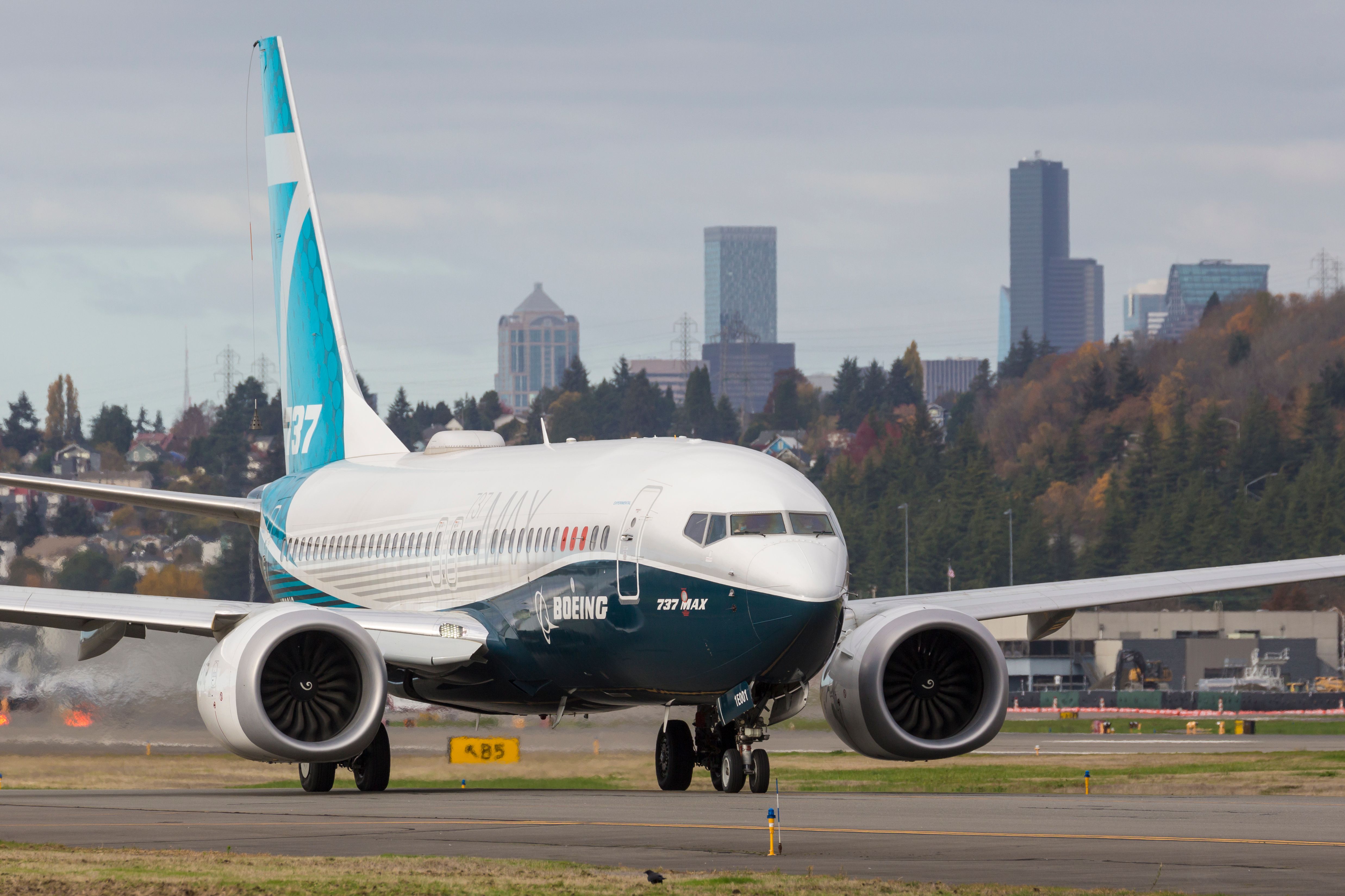 Boeing 737 MAX 7 at Renton shutterstock_1854534436