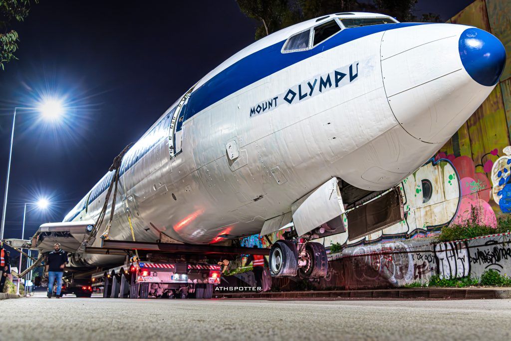 Iconic Boeing 727 From Olympic Airways Restored And Showcased In Athens
