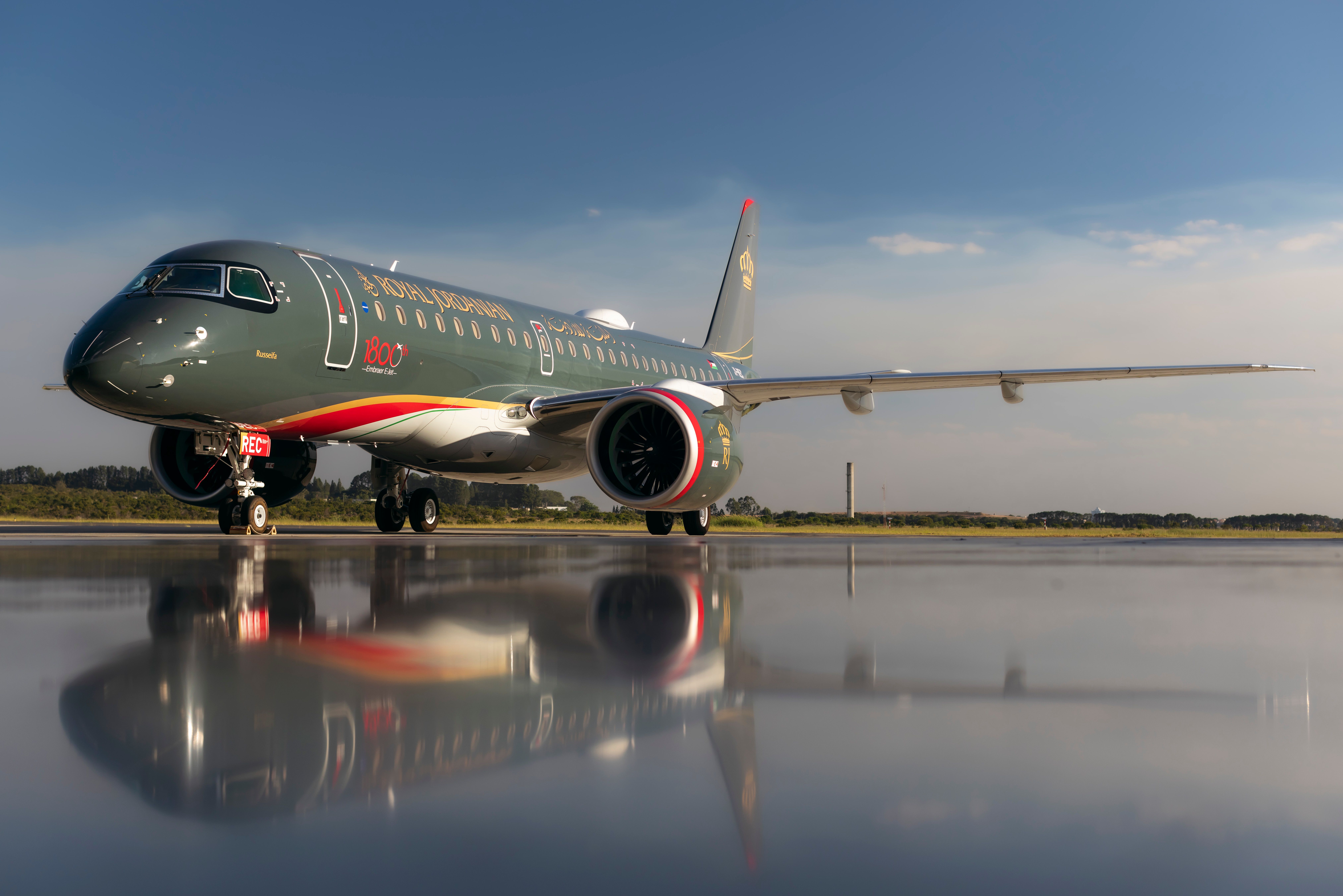 Embraer Celebrates The Delivery Of Its 1,800th E-Jet To Royal Jordanian Airlines