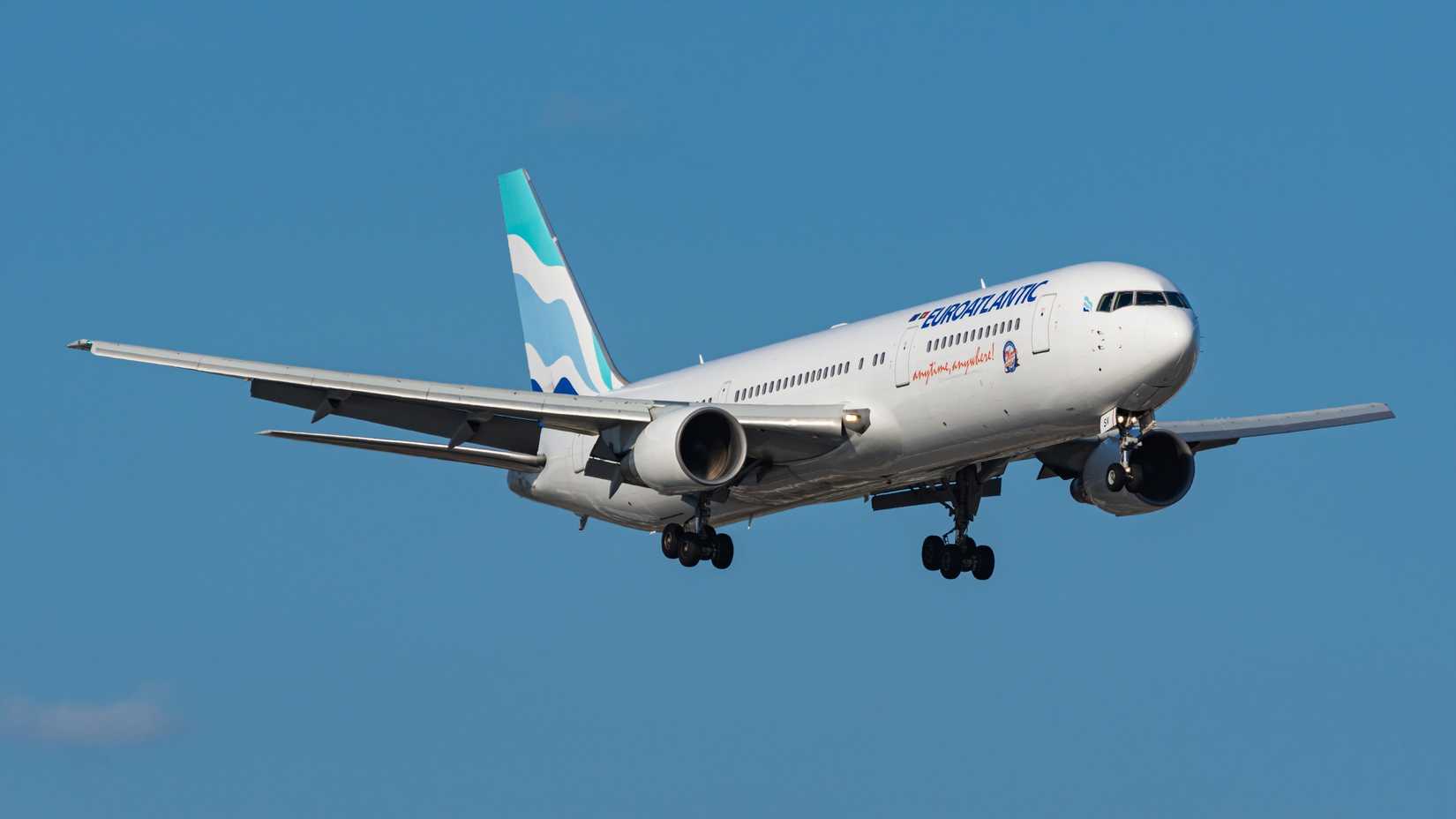Euroatlantic 767 on final approach