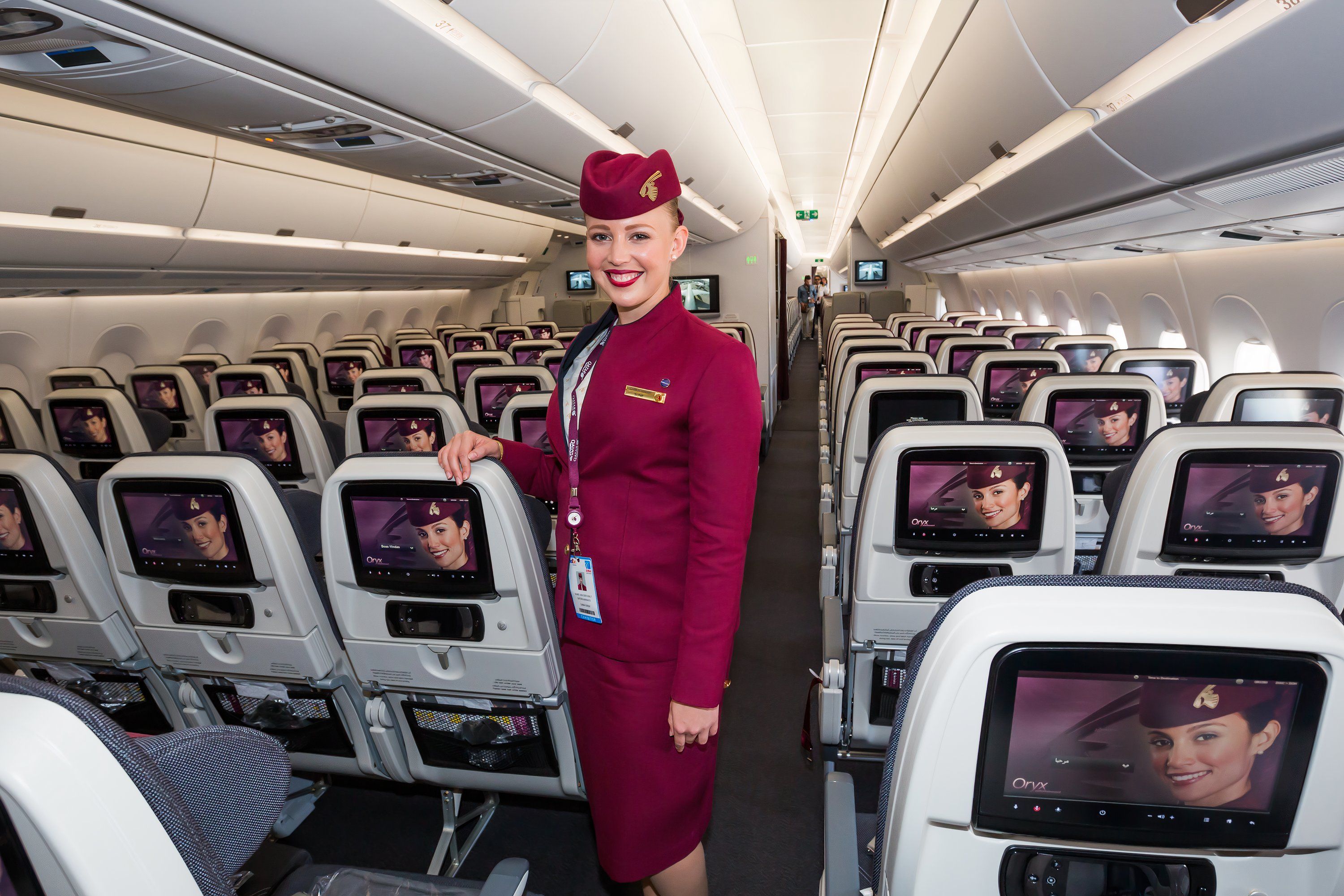 Qatar Airways flight attendent