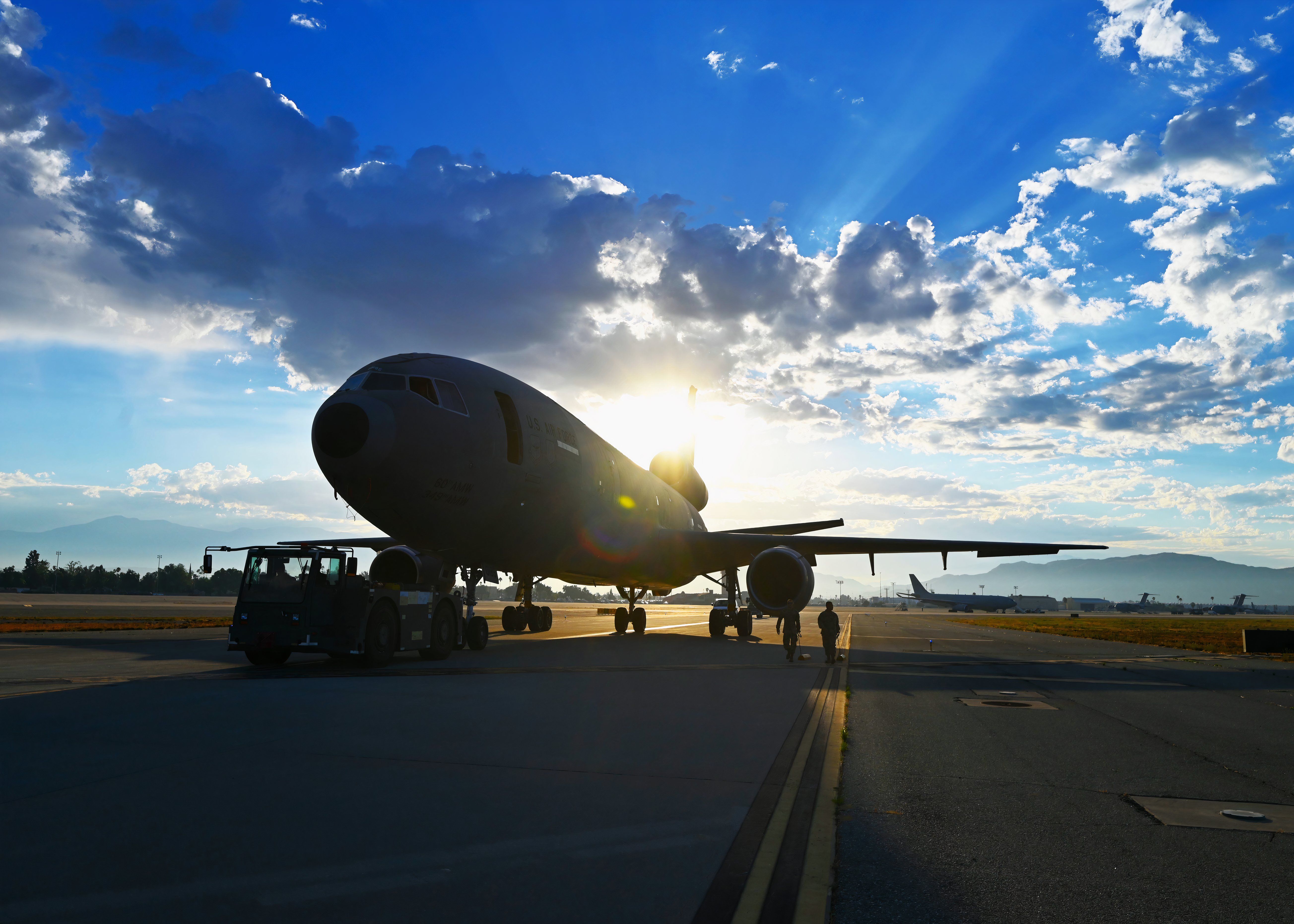 US Air Force Air Refueling Squadron Takes KC-10A Extender On Final Flight