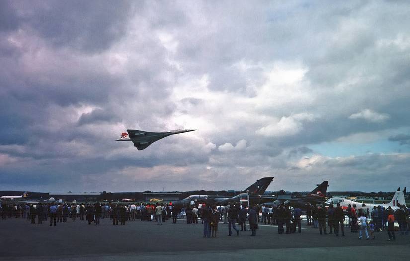 Concorde at Farnborough Airshow in 1978