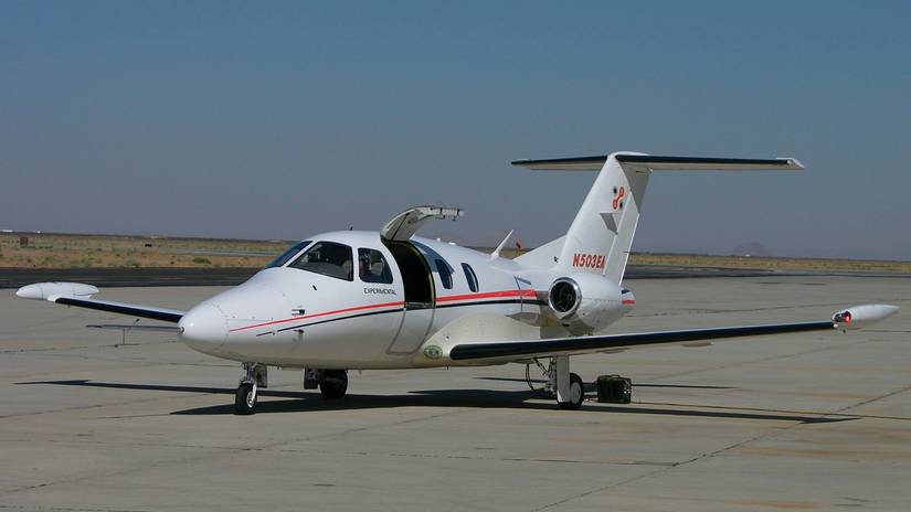 Eclipse 500 prototype on the ground