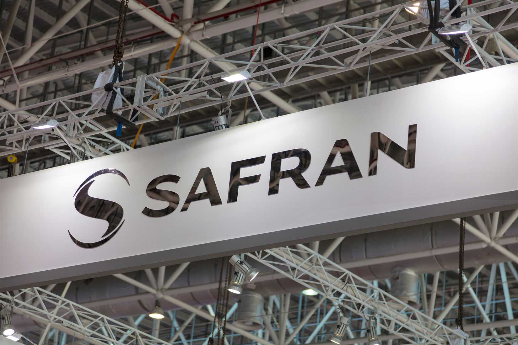 Safran logo at a conference