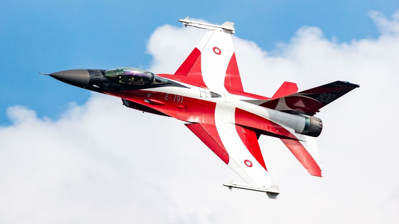Denmark Unveils New E-006 Dannenbrog F-16 50th Anniversary Livery