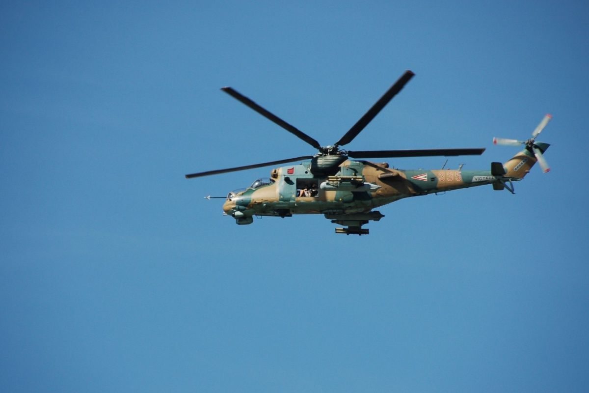 MI-24 helicopter was used for filming Die Hard 5 movie