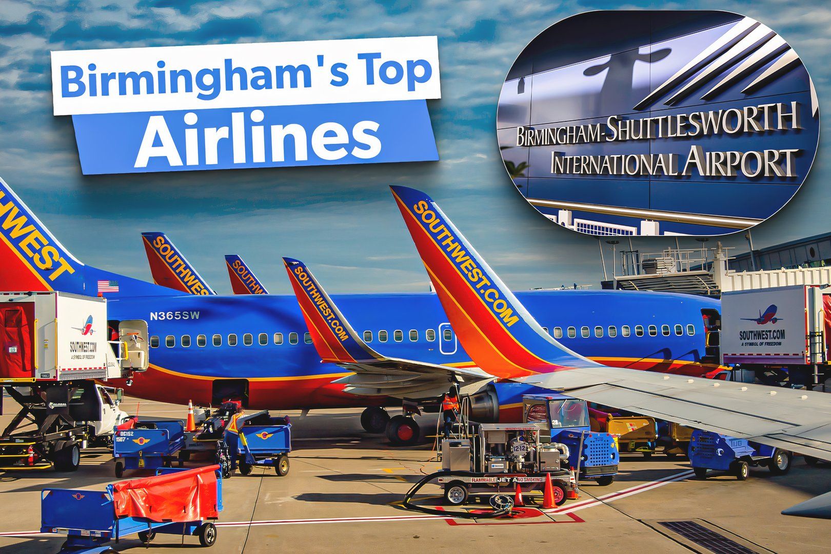Alabama's Largest Airport: Birmingham-Shuttlesworth International's Top 5 Carriers By Seats Offered