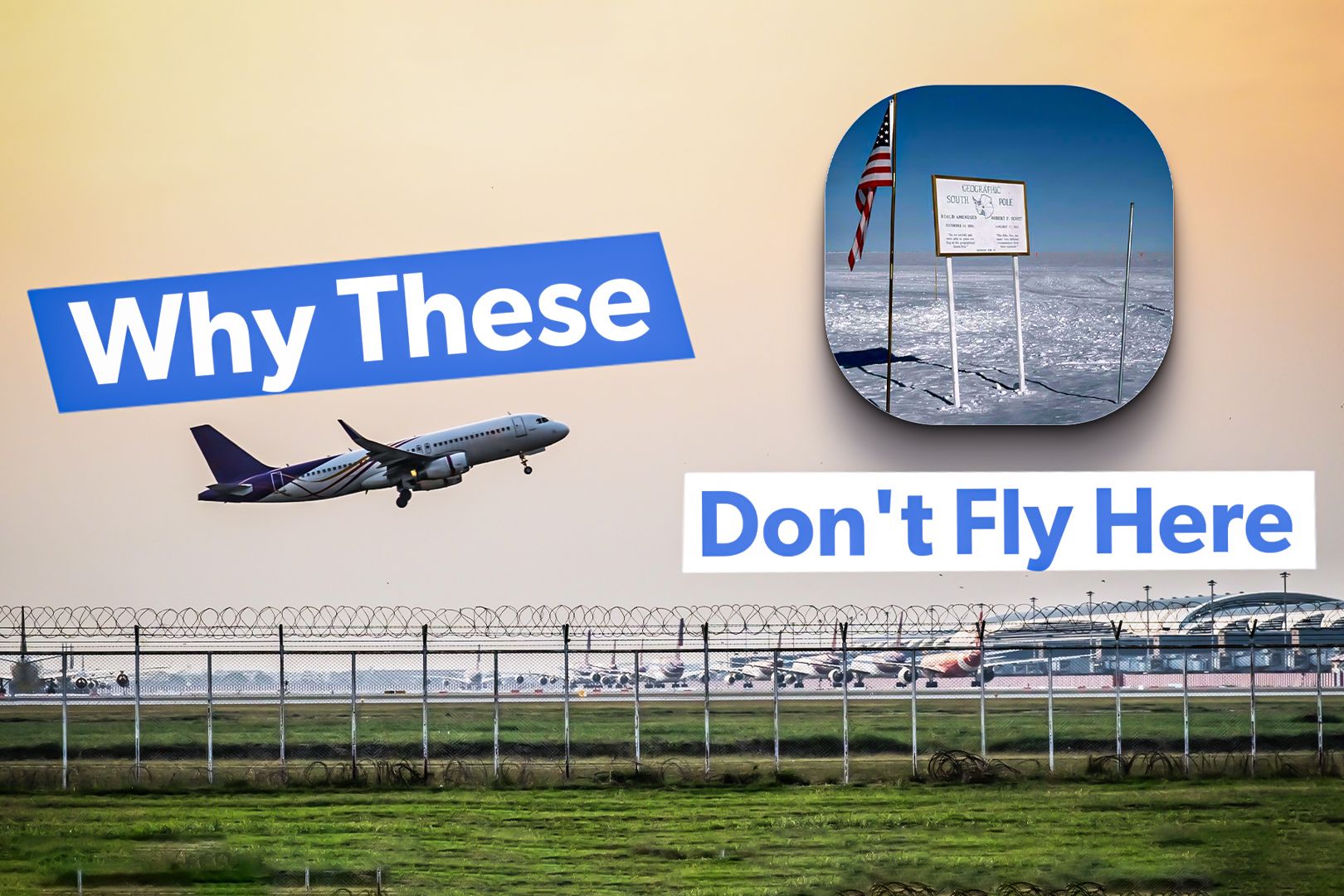 Why Aircraft Don't Fly Over The South Pole