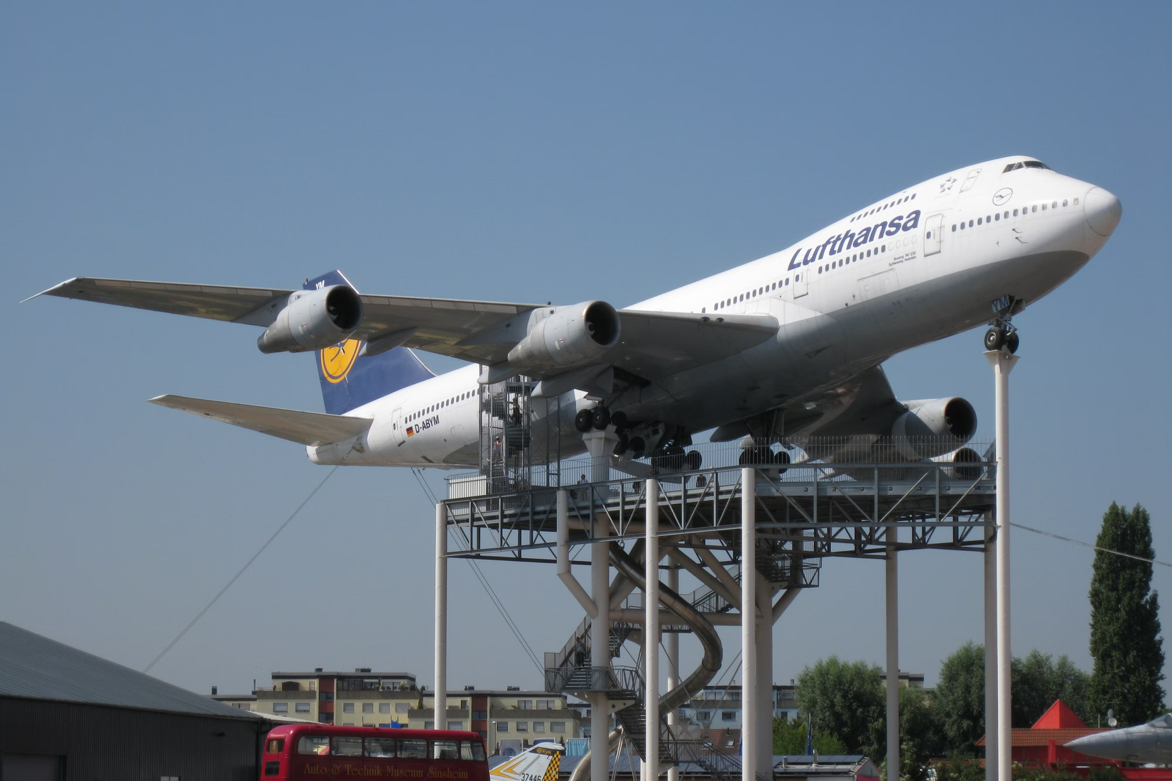 Boeing 747-230B in Lufthansa livery on display at the Technikmuseum Speyer in Germany