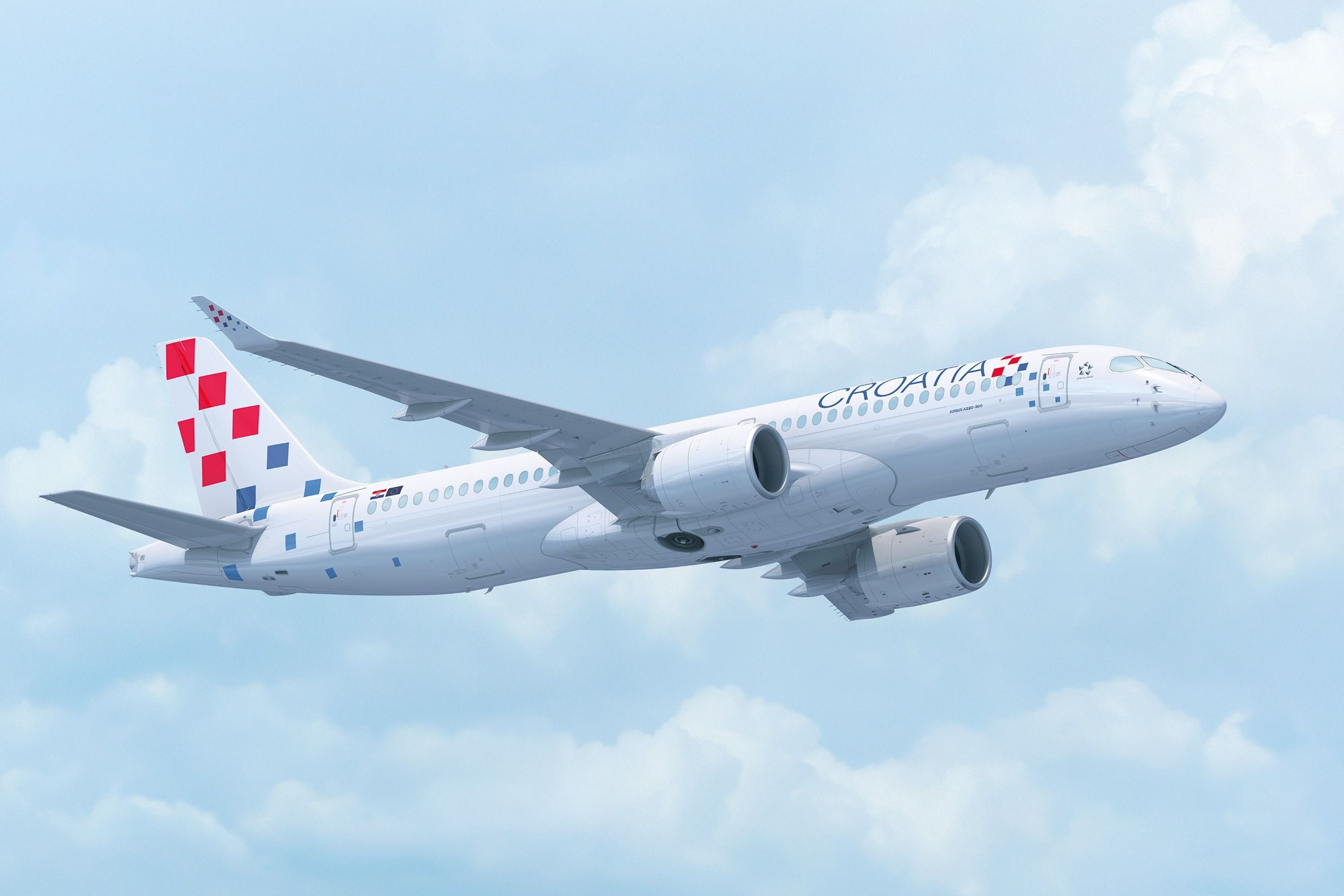Croatia Airlines Takes Delivery Of Its 1st Airbus A220-300 Plane With New Livery